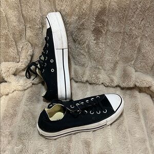 Converse Black and White Low-Top Sneakers